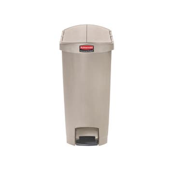 Rubbermaid Slim Jim Step On container End Step kunststof 50, Verzenden, Nieuw