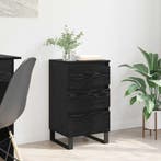 vidaXL Dressoir met lade Zwart eiken Bewerkt hout, Huis en Inrichting, Kasten | Dressoirs, Verzenden, Nieuw, Overige houtsoorten