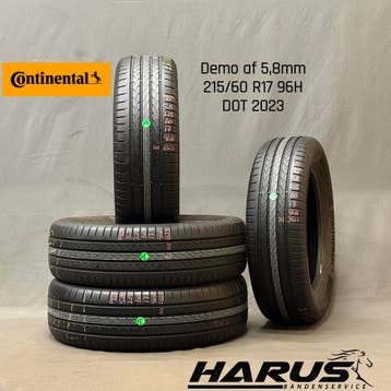 215/60/17 96H Continental zomerbanden 5,8mm profiel 4X, 17 inch, Ophalen of Verzenden, Band(en), Personenwagen
