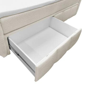 Boxspringbed Manitoba - Bouclé stof - 180 x 200 cm - Incl. O, Verzenden, Nieuw