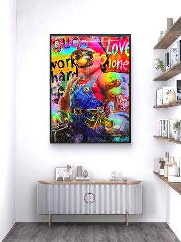 Patryk Konrad - Mario super fashion pop art collage -