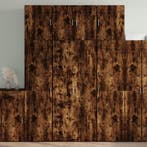 vidaXL buffetkast 80x42,5x249 cm bewerkt hout gerookt, Minder dan 50 cm, Verzenden, 75 cm of meer, Nieuw