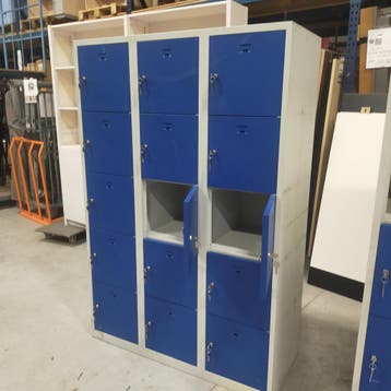 15-deurs Overtoom lockerkast - 180x120x50 cm, Ophalen of Verzenden, Nieuw