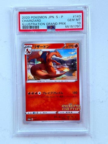 Pokémon - 1 Graded card - Charizard #143 Promo card, Event, Nieuw