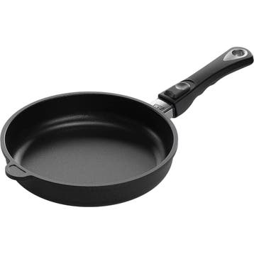 AMT Gastroguss Koekenpan Ø 24 cm hoogte 5 cm met afneemba.., Ophalen of Verzenden, Nieuw, Aluminium