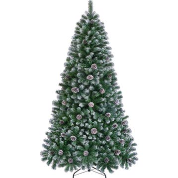 2dekans | Yaheetech Kunstkerstboom Besneeuwd – 183 cm –, Diversen, Kerst, Ophalen of Verzenden, Zo goed als nieuw