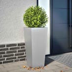 vidaXL Plantenbak 35x35x75 cm gegalvaniseerd staal, Verzenden, Nieuw, Metaal