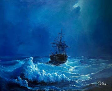 Mauro Seltri (1959) - Notte blu cobalto