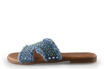 Ann Rocks Slippers in maat 39 Blauw, Slippers, Ann Rocks, Zo goed als nieuw, Verzenden