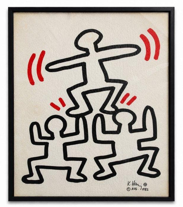 Keith Haring (1958-1990) - From Bayer Suite, Antiek en Kunst, Kunst | Designobjecten