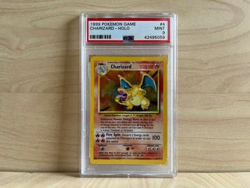 Pokémon - 1 Graded card - Charizard 4/102 Holo - PSA 9 -, Nieuw