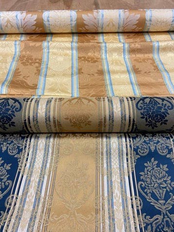 Tijdloze elegantie. 2 jacquardstoffen met patroon