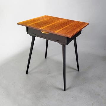 Nachtkastje - Eik, Mahonie - Toalettafel vintage 1965-75