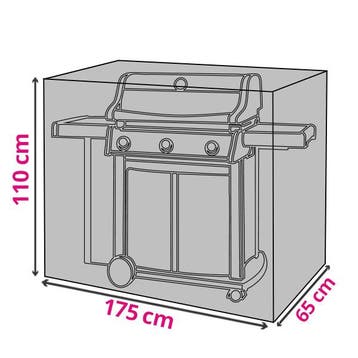 BBQ hoes | Rechthoekig | Perel | 175 x 65 x 110 cm, Verzenden, Nieuw