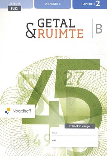 9789001894269 Getal  Ruimte Wiskunde B Havo deel 2 Leerbo..., Boeken, Schoolboeken, Verzenden, Zo goed als nieuw