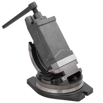 vidaXL Bankschroef met 2 assen kantelbaar 100 mm, Verzenden, Nieuw