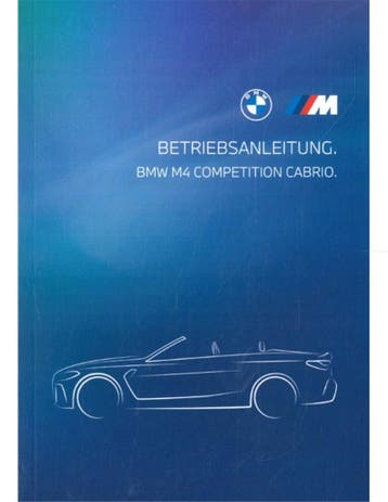 2022 BMW M4 COMPETITION CABRIO INSTRUCTIEBOEKJE DUITS