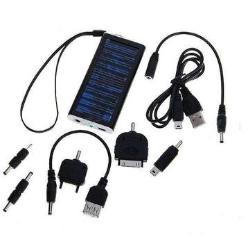 Solar Charger 1350mAh Universeel - ZILVER, Ophalen of Verzenden, Nieuw