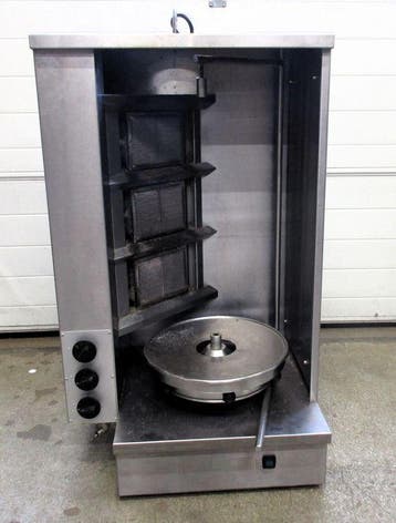 Shoarma Grill met 3 branders, gas, Gebruikt