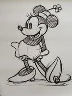 Disney - Prent: “Minnie Mouse - Sketched, Disney”. - 80 x 60