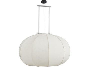 Mica Decorations Pego - Hanglamp - H94 x Ø83 cm - Linnen -, Huis en Inrichting, Verzenden, Nieuw