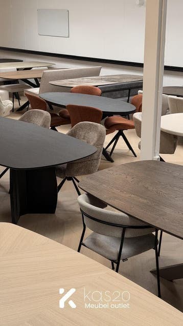 Kas20 Showroom + Outlet Oldenzaal - tafels direct mee, Ophalen, Zo goed als nieuw, Eikenhout, Diverse stijlen
