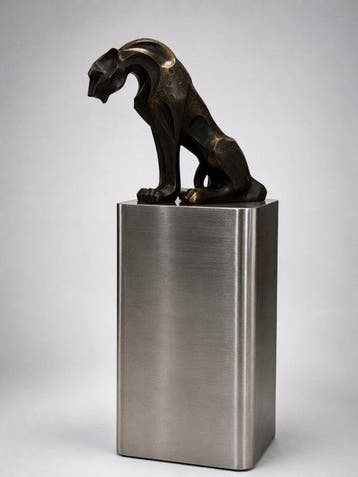 Notari - sculptuur, Statement piece - Imposante panter –, Antiek en Kunst