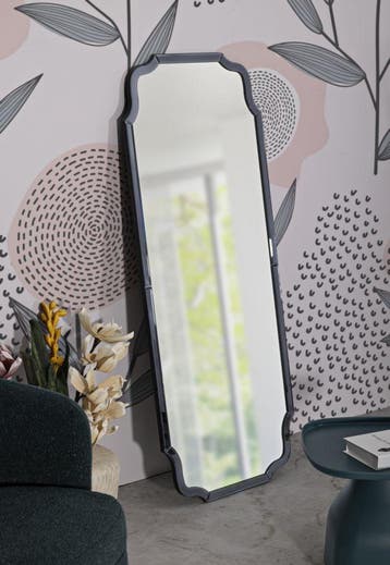 WANDSPIEGEL ISTANBUL GRIJS CM 60X2X150 ( BINNENSPIEGEL, Huis en Inrichting, Woonaccessoires | Spiegels, Ophalen of Verzenden, Nieuw