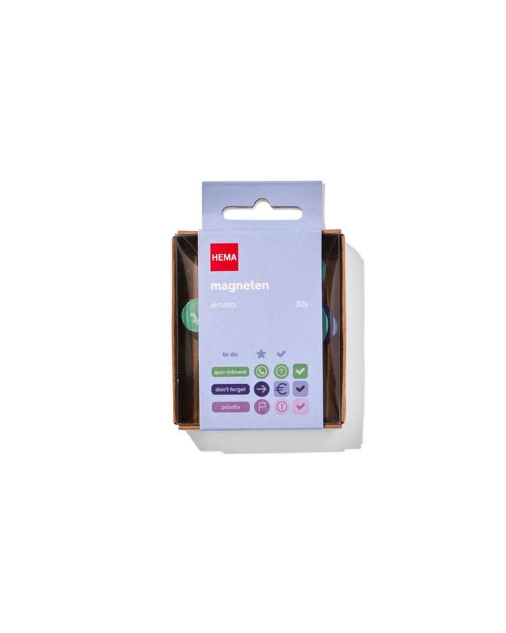 HEMA Magneten voor planbord - 30 stuks, Diversen, Agenda's, Nieuw, Verzenden