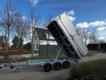 Bomvolle elektrische kipper 400x200 cm tridem, Auto diversen, Aanhangers en Bagagewagens, Ophalen, Nieuw