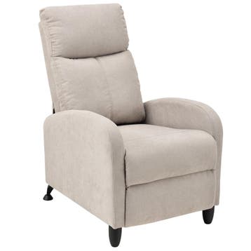 Verstelbare relaxfauteuil 102x60x92 cm stof bruin, Verzenden, Nieuw