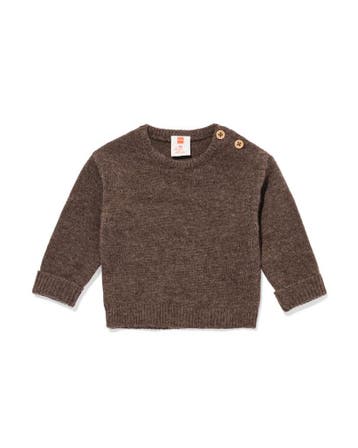 HEMA Newborn trui merinowol donkerbruin, Verzenden, Nieuw