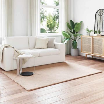 vidaXL Antislip vloerkleed van imitatie konijnenbont OLITE, Verzenden, Nieuw