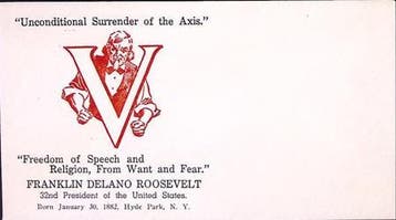 Amerikaanse envelop WWII (lijst optie), Verzenden
