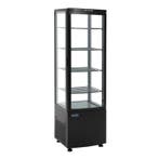 Polar C-serie koelvitrine met gebogen glasdeur 235 liter zwa, Verzenden, Nieuw in verpakking, Koelen en Vriezen