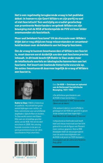 Is Wilders een fascist? 9789461052070 Robin te Slaa, Verzenden, Zo goed als nieuw, Robin te Slaa