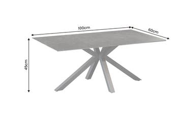 Salontafel GALAXIE 100cm met sterrenstelsel frame keramiek, Ophalen of Verzenden, Nieuw
