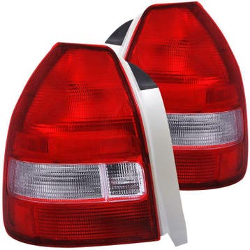 ANZO 1996-2000 Honda Civic Taillights Red/Clear, Auto-onderdelen, Ophalen of Verzenden, Nieuw