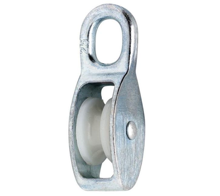 DX Katrol nylon wiel 14x65 mm verzinkt, Zakelijke goederen, Machines en Bouw | Metaalbewerking, Verzenden