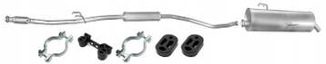 Uitlaat set, Tussendemper + Einddemper Peugeot 206, Verzenden, Nieuw
