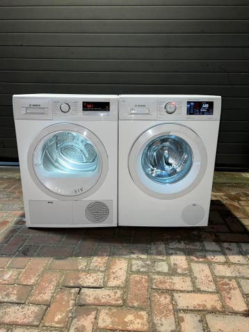 TOPDEAL! BOSCH 8KG IDOS WASMACHINE BOSCH 8KG WARMTEPOMPDROGR, Energieklasse A of zuiniger, 1200 tot 1600 toeren, Minder dan 85 cm