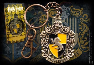 Harry Potter Metalen Sleutelhanger Huffelpuff 5 cm, Verzamelen, Harry Potter, Ophalen of Verzenden, Nieuw