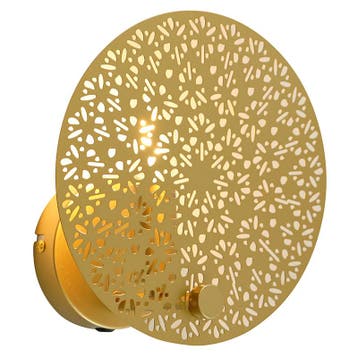 Design wandlamp messing, Sienna, Huis en Inrichting, Lampen | Wandlampen, Ophalen of Verzenden, Nieuw, Metaal