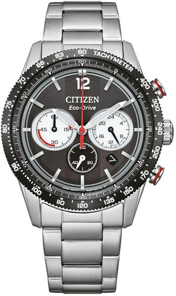 Citizen CA4714-55E Chrono Eco-Drive horloge 40 mm, Staal, Verzenden, Nieuw, Polshorloge