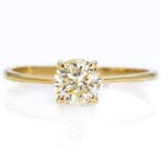 Zonder minimumprijs - Ring - 14 karaat Geel goud - 0.71ct., Nieuw