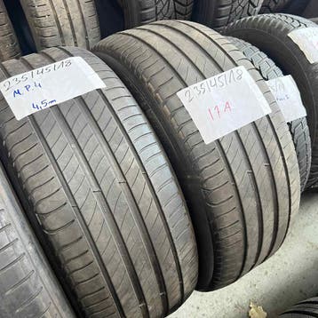 2 x Michelin Primacy 4 235-45-18 Zomerbanden 4,5mm, 18 inch, Gebruikt, Ophalen of Verzenden, 235 mm