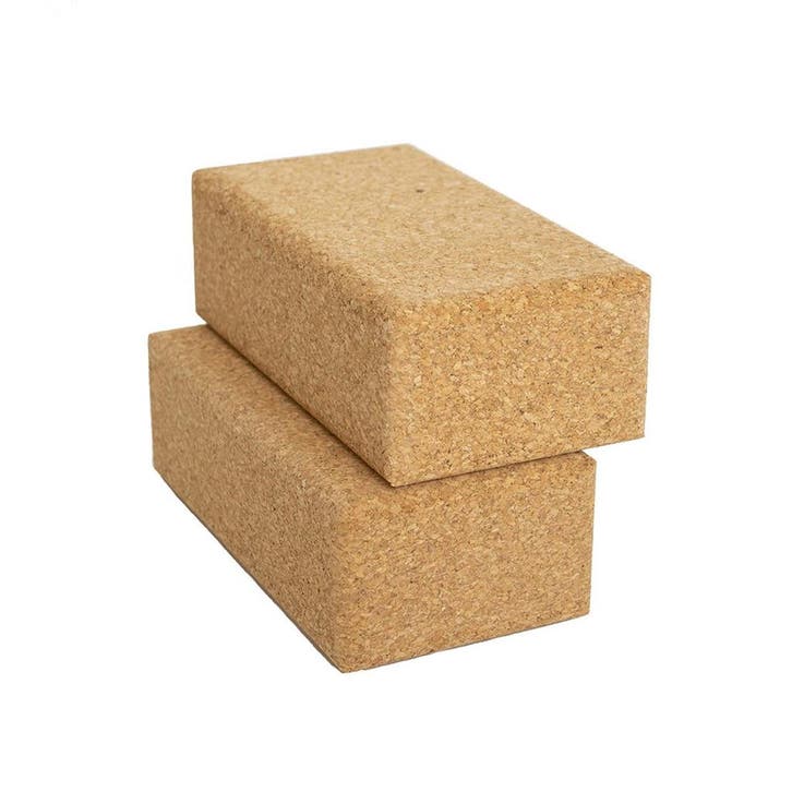 Yoga blok eco natuurkurk - 2 stuks - Lotus, Sport en Fitness, Overige Sport en Fitness, Nieuw, Verzenden