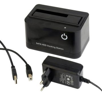 Docking station SATA HDD SSD harde schijf 2.5 + 3.5 inch usb, Verzenden, Nieuw