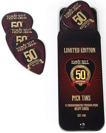 Ernie Ball opbergblikje met 12 Medium plectrums, Ophalen of Verzenden, Nieuw, Akoestische basgitaar