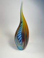 Afro Celotto - Vaas - Murano-glas - mondgeblazen, Antiek en Kunst, Antiek | Glas en Kristal